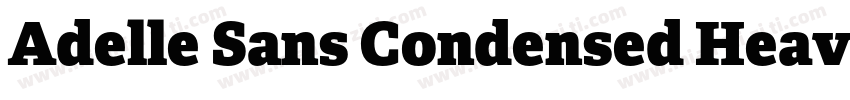 Adelle Sans Condensed Heavy字体转换